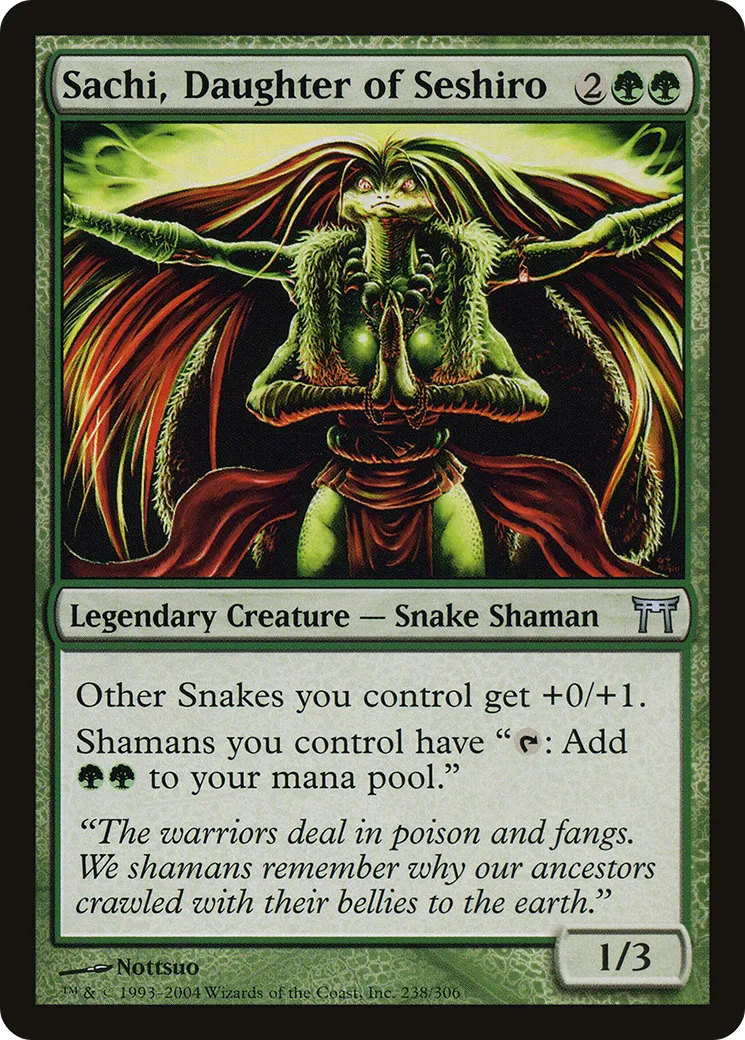 Sachi, Daughter of Seshiro — Champions of Kamigawa — Magic: The Gathering