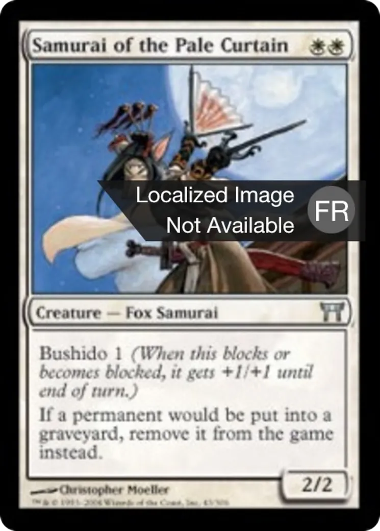 Samouraï du Rideau pâle — Champions of Kamigawa — Magic: The Gathering