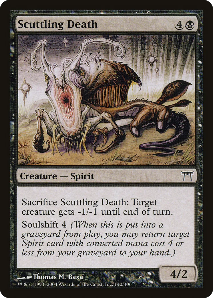Scuttling Death — Champions of Kamigawa — Magic: The Gathering