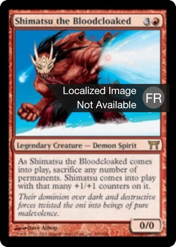 Shimatsu à l'habit de sang — Champions of Kamigawa — Magic: The Gathering