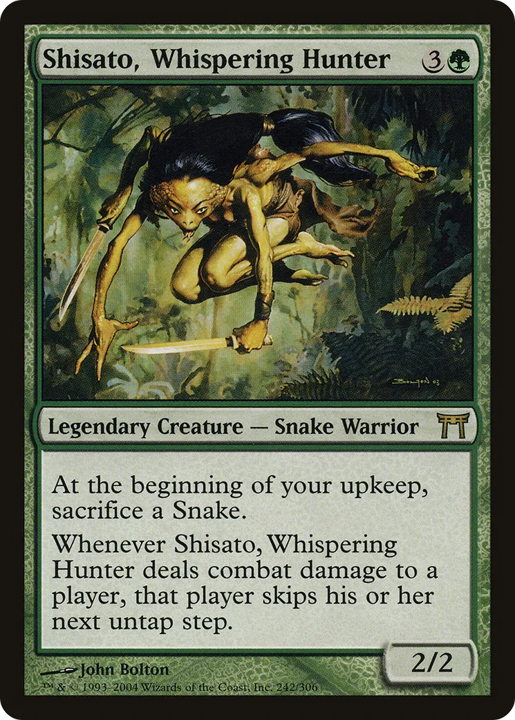 Shisato, Whispering Hunter from Champions of Kamigawa - Magic: The Gathering