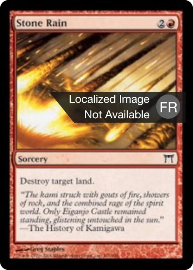 Pluie de pierres — Champions of Kamigawa — Magic: The Gathering