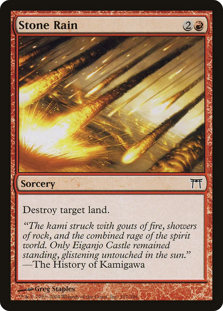Pluie de pierres — Champions of Kamigawa — Magic: The Gathering