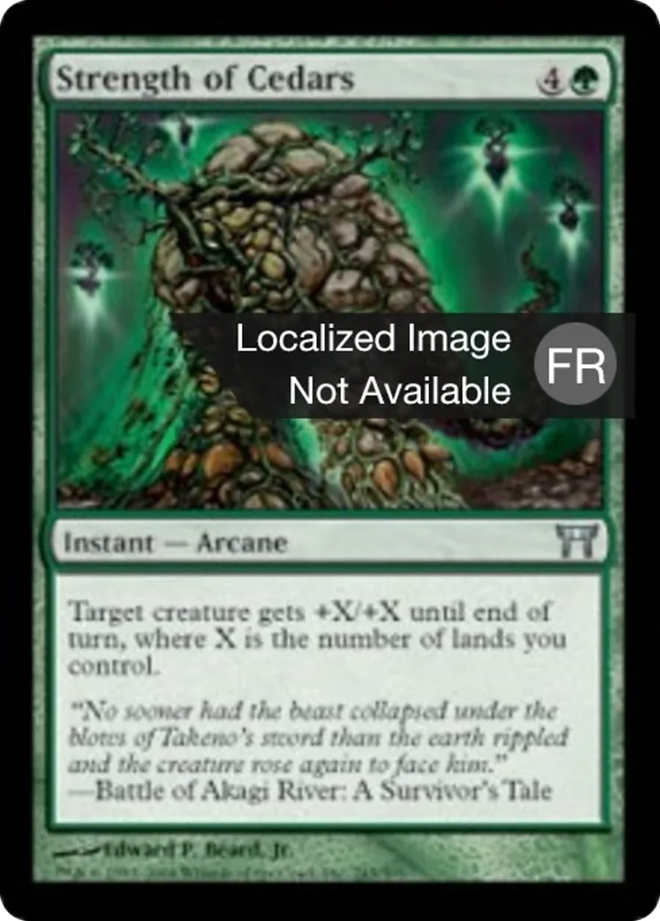 Force des cèdres — Champions of Kamigawa — Magic: The Gathering