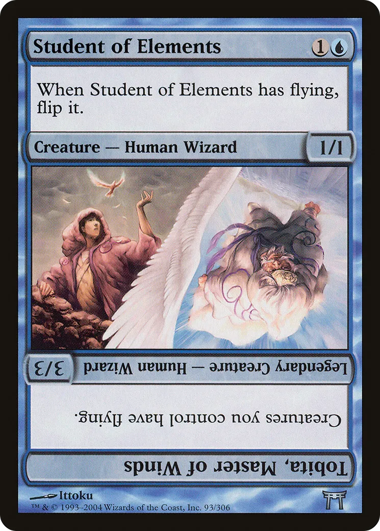 Student of Elements // Tobita, Master of Winds — Champions of Kamigawa — Magic: The Gathering