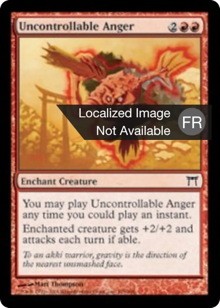 Colère incontrôlable — Champions of Kamigawa — Magic: The Gathering