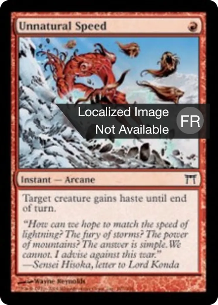 Vitesse anormale from Champions of Kamigawa - Magic: The Gathering
