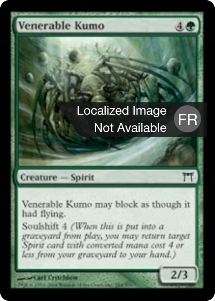 Vénérable kumo — Champions of Kamigawa — Magic: The Gathering