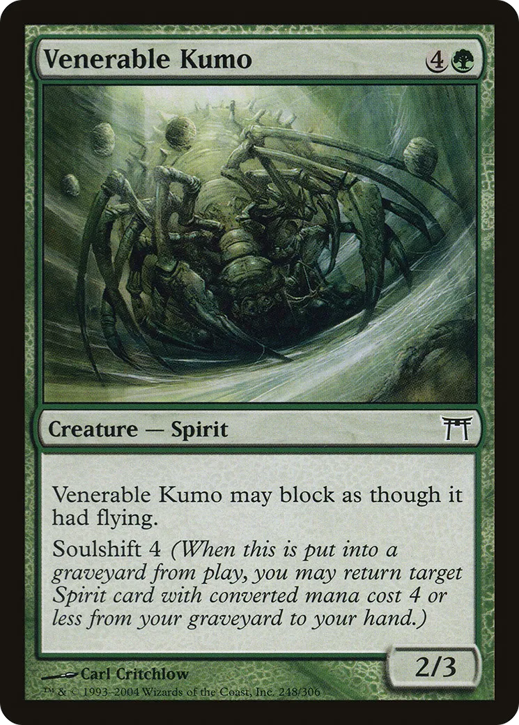 Venerable Kumo — Champions of Kamigawa — Magic: The Gathering