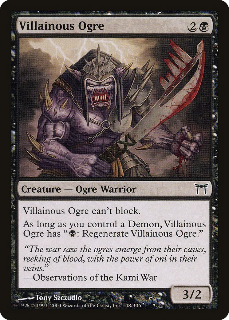 Villainous Ogre — Champions of Kamigawa — Magic: The Gathering