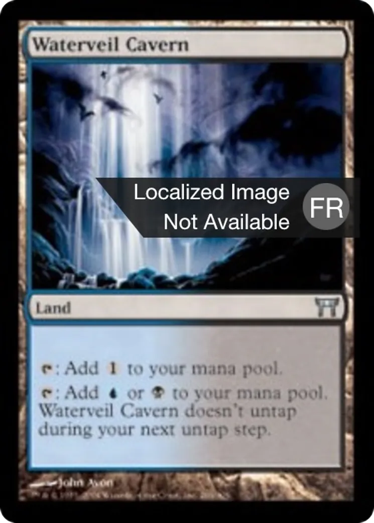 Caverne voilée d'eau — Champions of Kamigawa — Magic: The Gathering