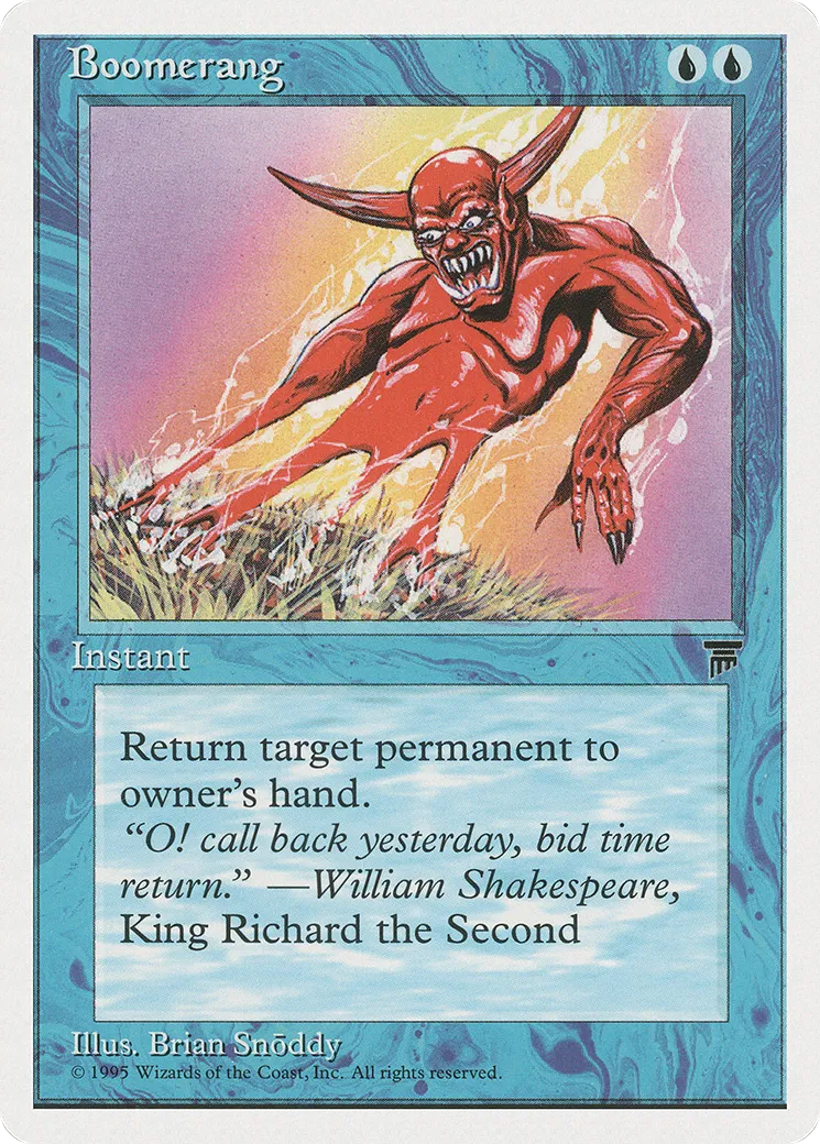 Boomerang — Chronicles — Magic: The Gathering