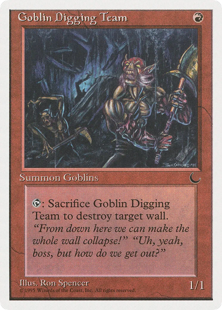 Équipe de minage gobeline — Chronicles — Magic: The Gathering