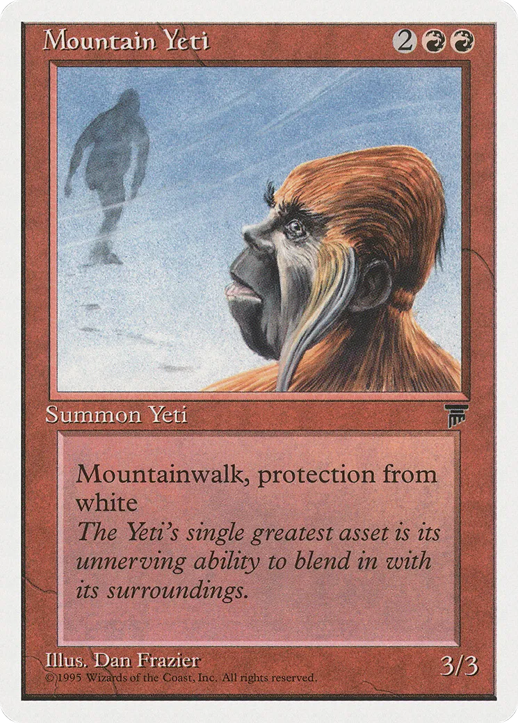 Mountain Yeti — Chronicles — Magic: The Gathering