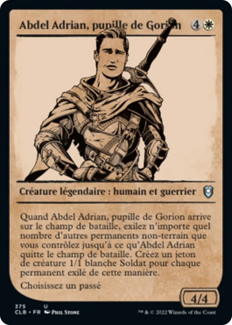 Abdel Adrian, pupille de Gorion from Commander Legends: Battle for Baldur's Gate - Magic: The Gathering