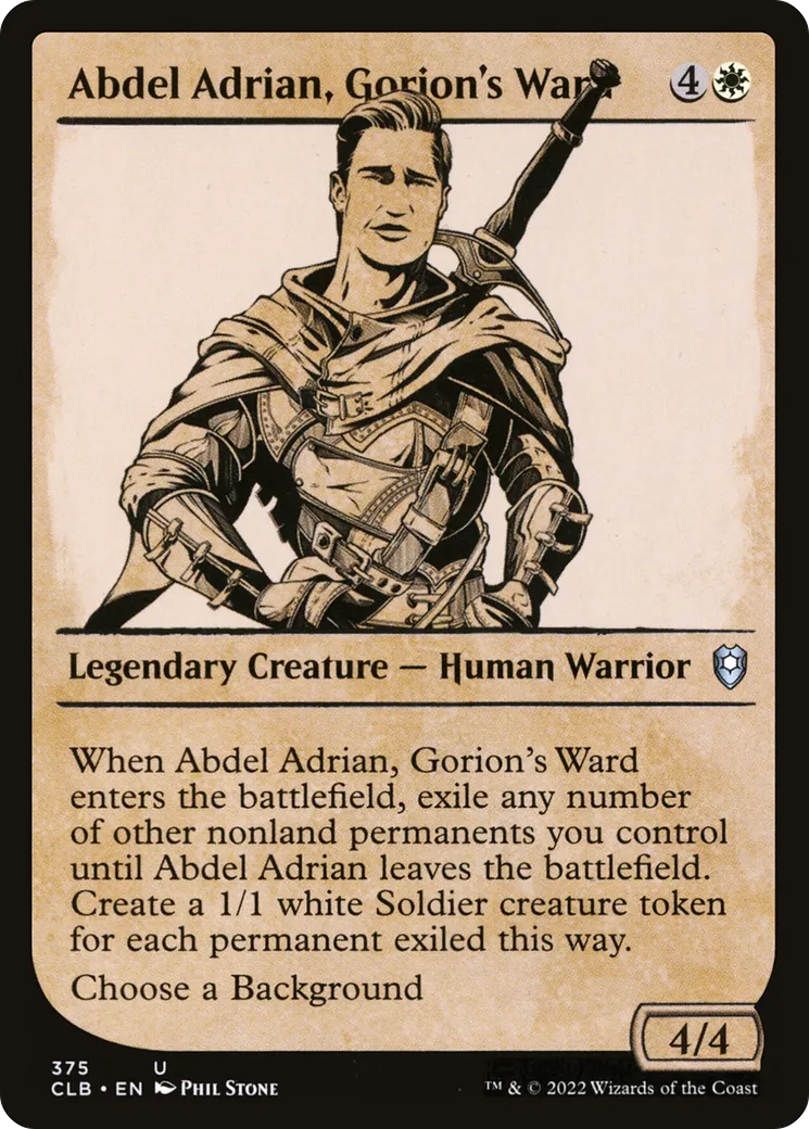 Abdel Adrian, Gorion's Ward — Commander Legends: Battle for Baldur's Gate — Magic: The Gathering