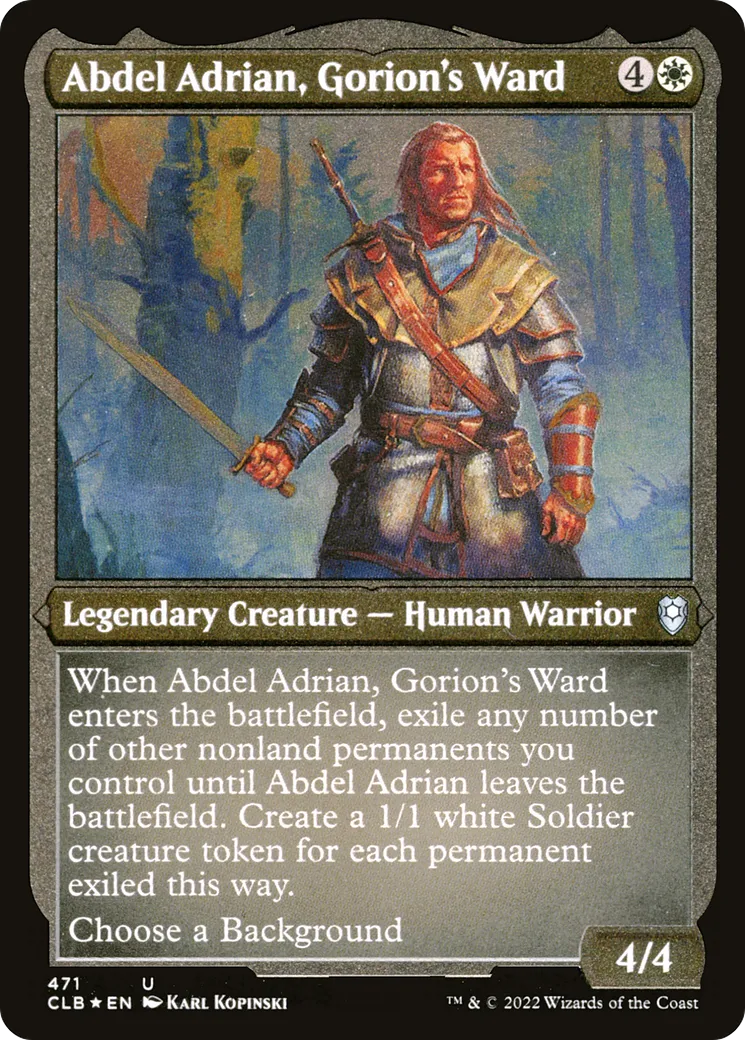 Abdel Adrian, Gorion's Ward — Commander Legends: Battle for Baldur's Gate — Magic: The Gathering