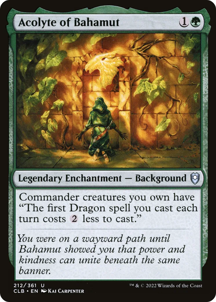 Acolyte de Bahamut — Commander Legends: Battle for Baldur's Gate — Magic: The Gathering
