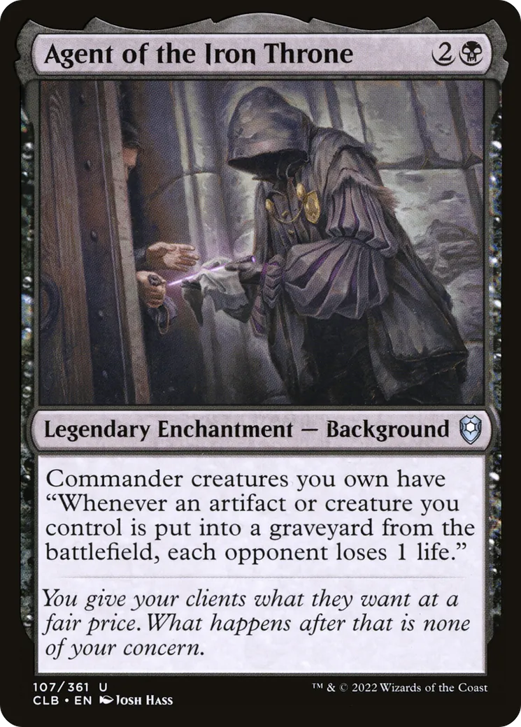 Agent of the Iron Throne — Commander Legends: Battle for Baldur's Gate — Magic: The Gathering
