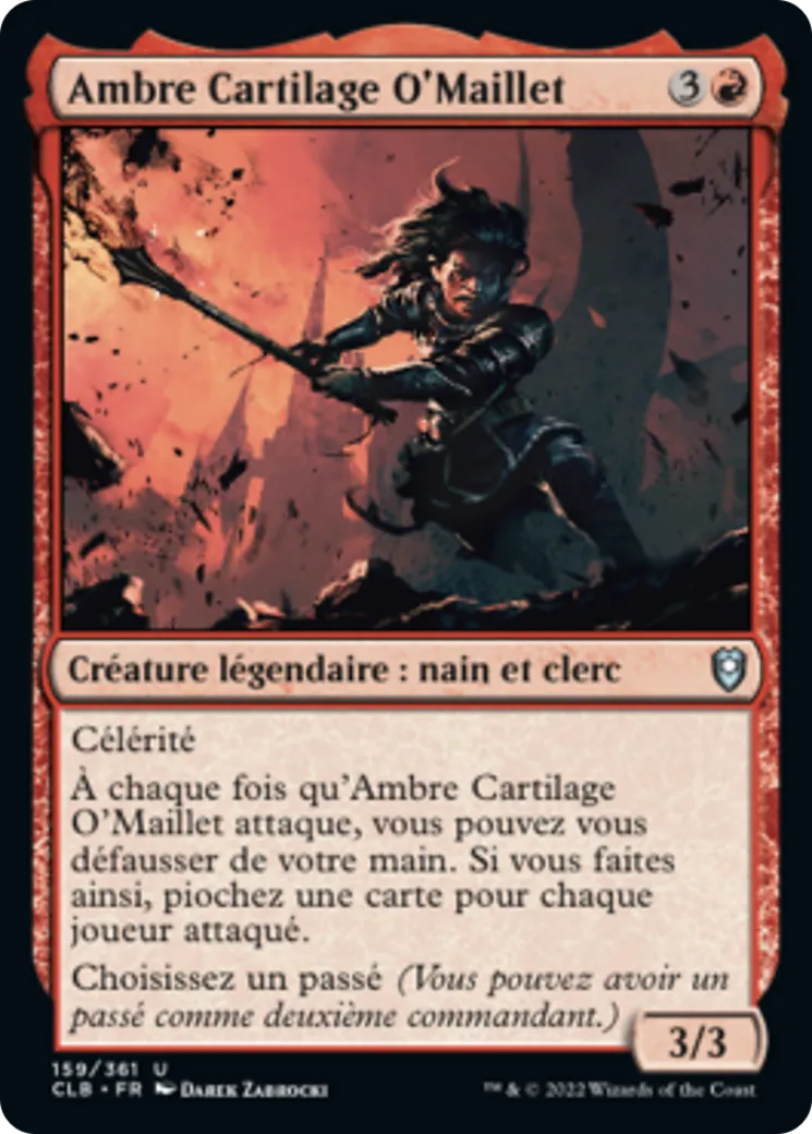 Ambre Cartilage O'Maillet — Commander Legends: Battle for Baldur's Gate — Magic: The Gathering