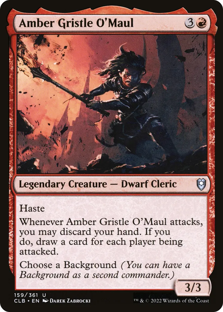Amber Gristle O'Maul — Commander Legends: Battle for Baldur's Gate — Magic: The Gathering