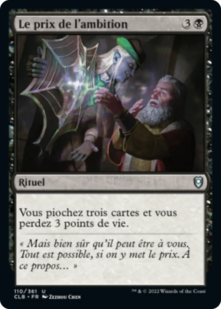 Le prix de l'ambition — Commander Legends: Battle for Baldur's Gate — Magic: The Gathering