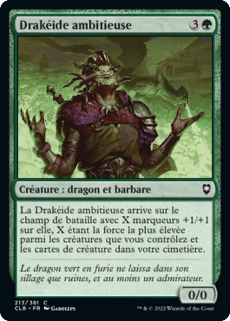 Drakéide ambitieuse — Commander Legends: Battle for Baldur's Gate — Magic: The Gathering