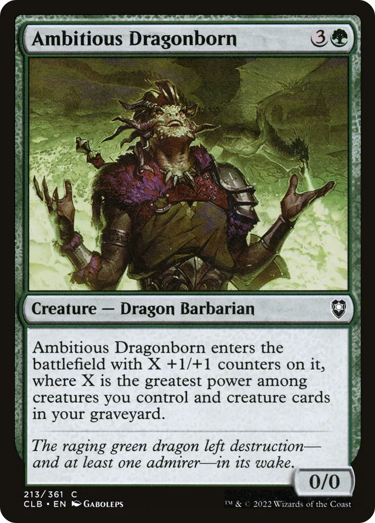 Drakéide ambitieuse — Commander Legends: Battle for Baldur's Gate — Magic: The Gathering