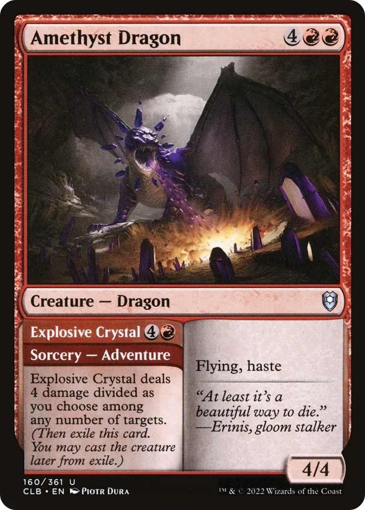Amethyst Dragon // Explosive Crystal — Commander Legends: Battle for Baldur's Gate — Magic: The Gathering
