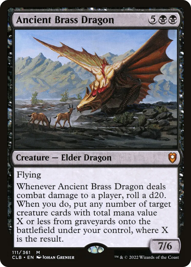Dragon d'airain ancien — Commander Legends: Battle for Baldur's Gate — Magic: The Gathering