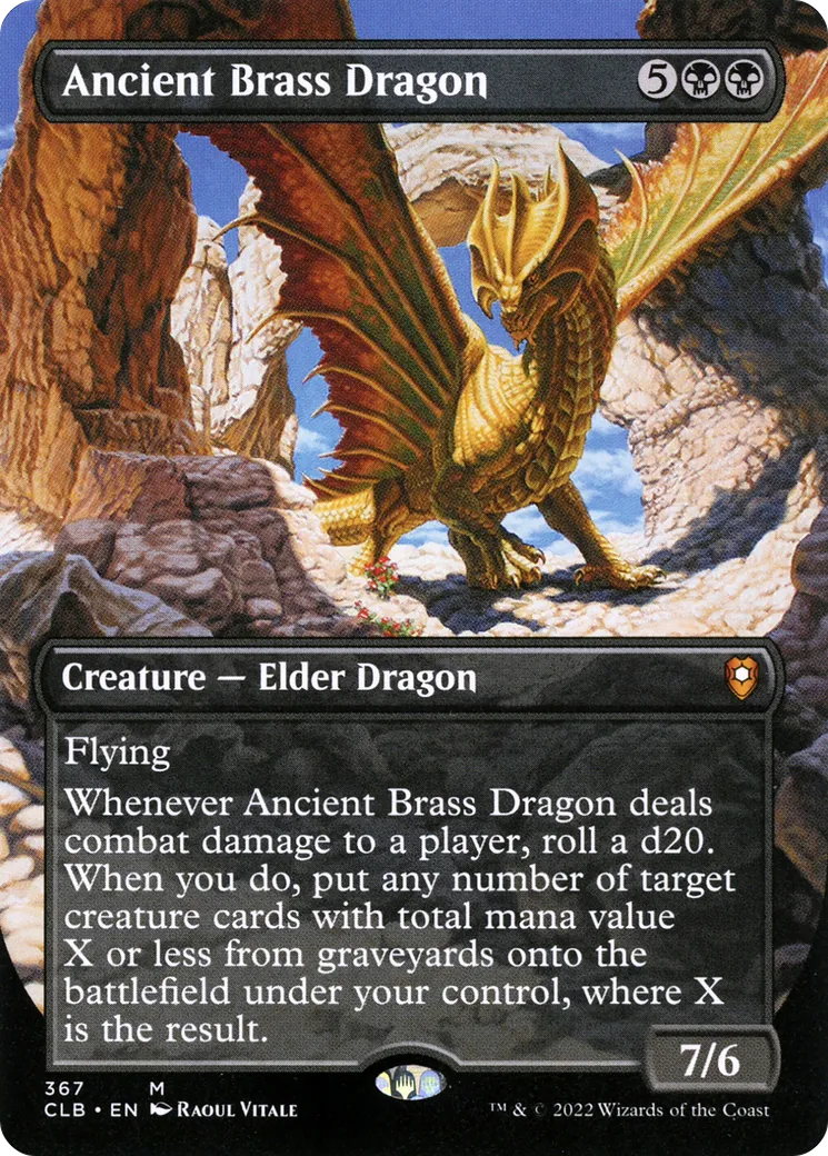 Ancient Brass Dragon — Commander Legends: Battle for Baldur's Gate — Magic: The Gathering