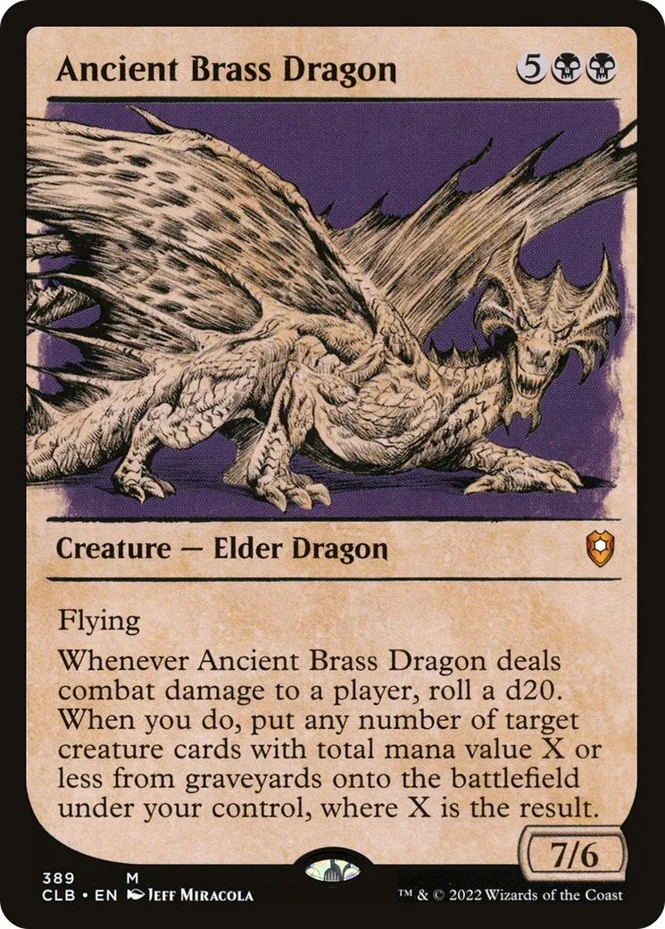 Ancient Brass Dragon — Commander Legends: Battle for Baldur's Gate — Magic: The Gathering