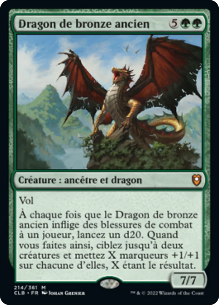 Dragon de bronze ancien — Commander Legends: Battle for Baldur's Gate — Magic: The Gathering