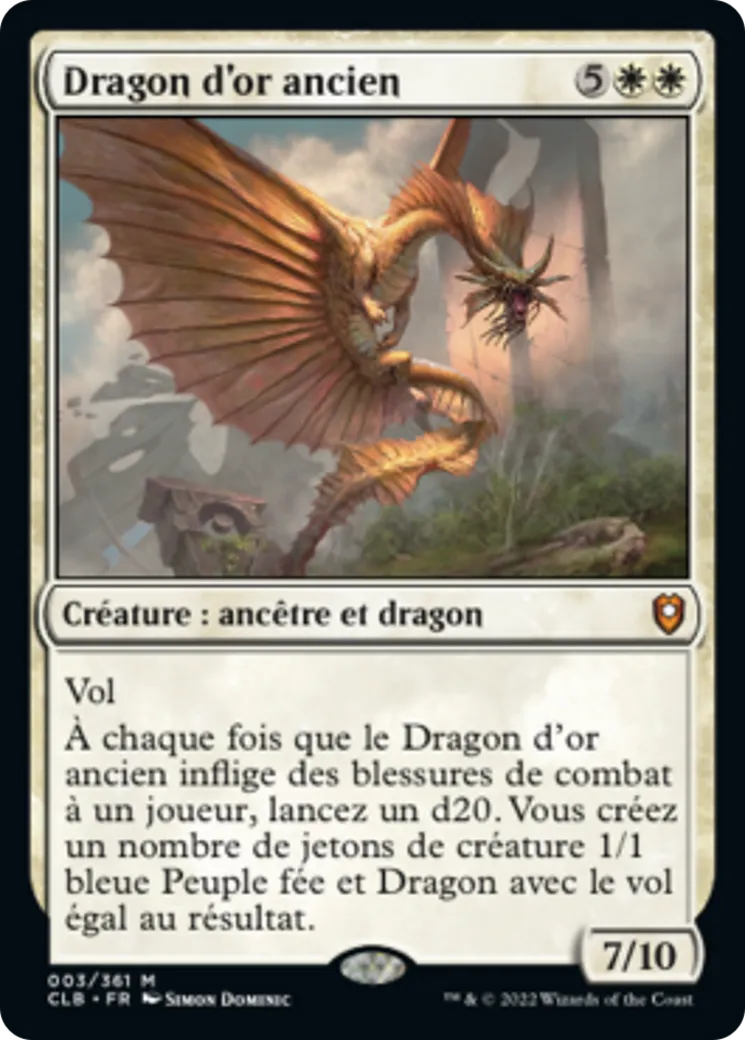 Dragon d'or ancien — Commander Legends: Battle for Baldur's Gate — Magic: The Gathering