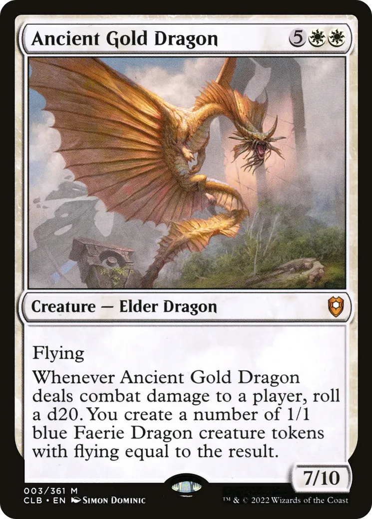 Ancient Gold Dragon — Commander Legends: Battle for Baldur's Gate — Magic: The Gathering