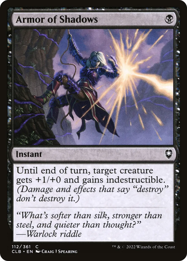 Armor of Shadows — Commander Legends: Battle for Baldur's Gate — Magic: The Gathering
