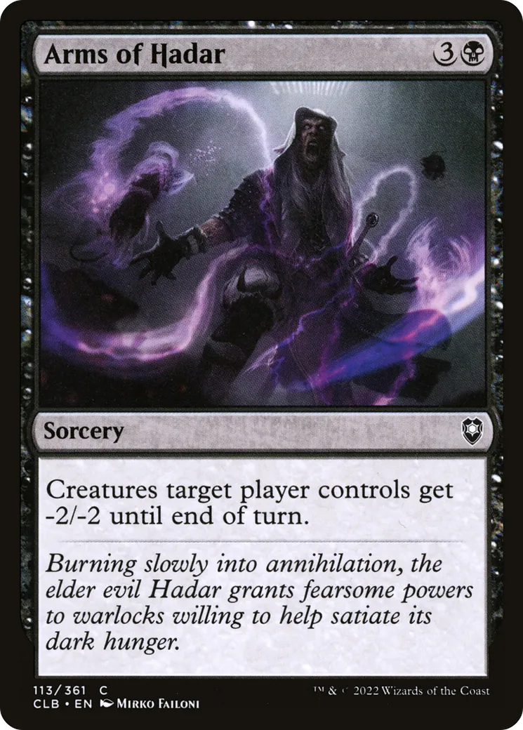Arms of Hadar from Commander Legends: Battle for Baldur's Gate - Magic: The Gathering