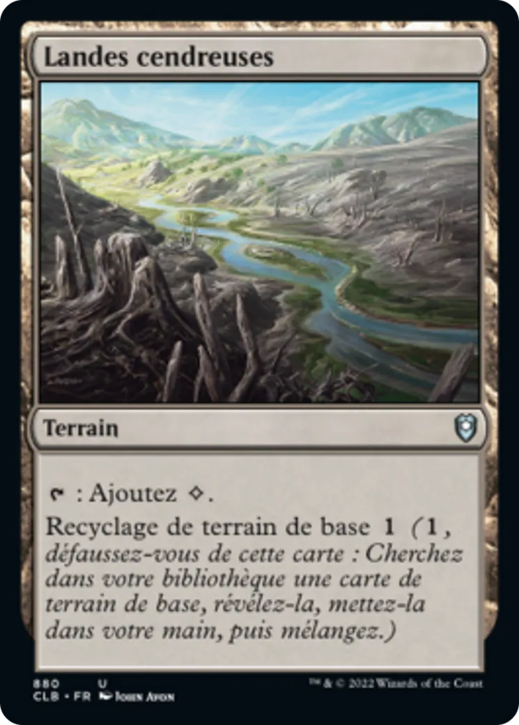 Landes cendreuses — Commander Legends: Battle for Baldur's Gate — Magic: The Gathering