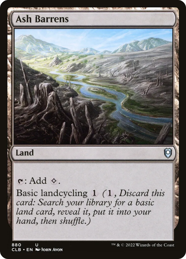 Ash Barrens — Commander Legends: Battle for Baldur's Gate — Magic: The Gathering