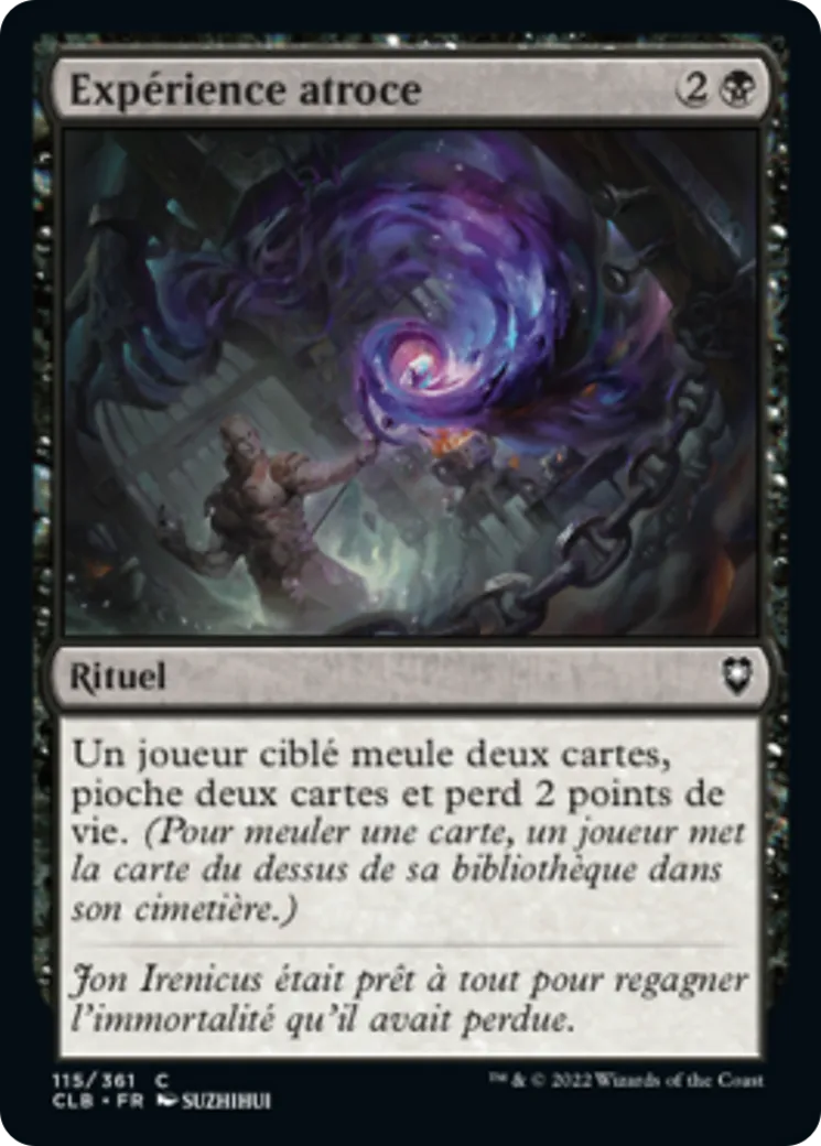 Expérience atroce — Commander Legends: Battle for Baldur's Gate — Magic: The Gathering