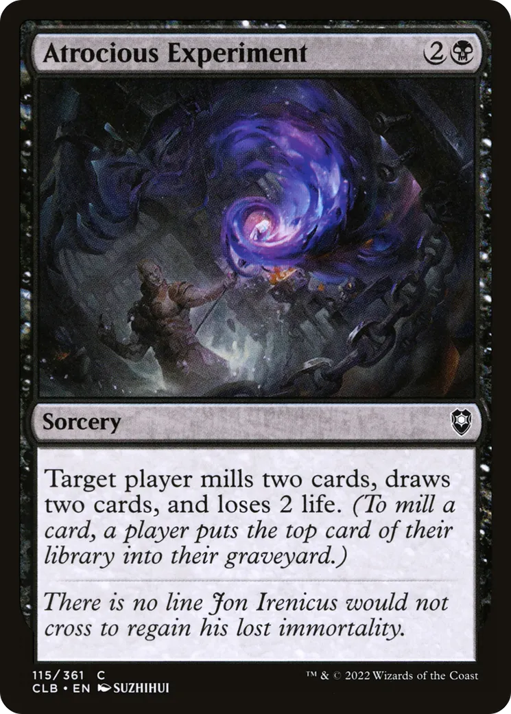 Atrocious Experiment — Commander Legends: Battle for Baldur's Gate — Magic: The Gathering