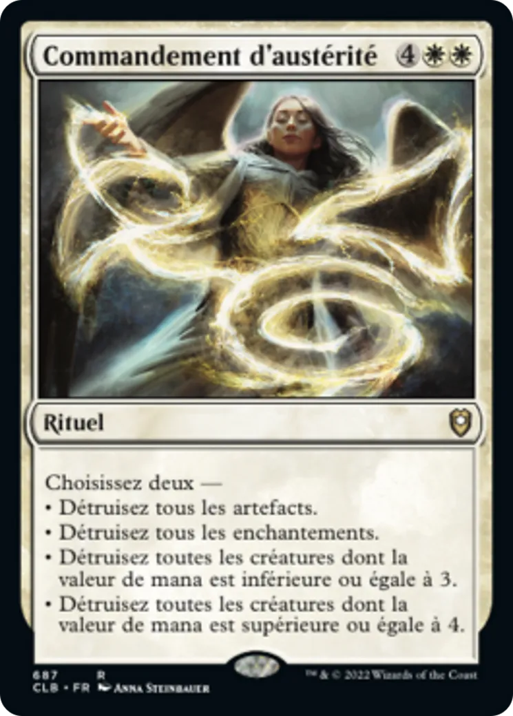 Commandement d'austérité — Commander Legends: Battle for Baldur's Gate — Magic: The Gathering