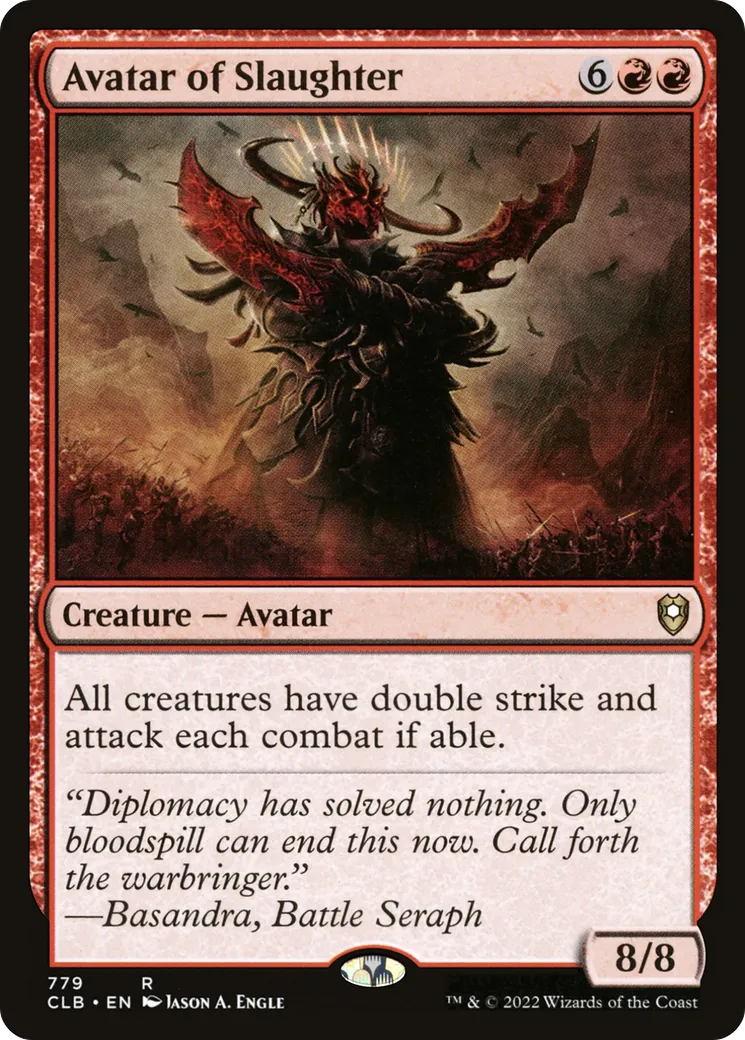 Avatar du massacre — Commander Legends: Battle for Baldur's Gate — Magic: The Gathering