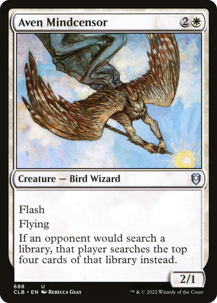 Aven Mindcensor — Commander Legends: Battle for Baldur's Gate — Magic: The Gathering