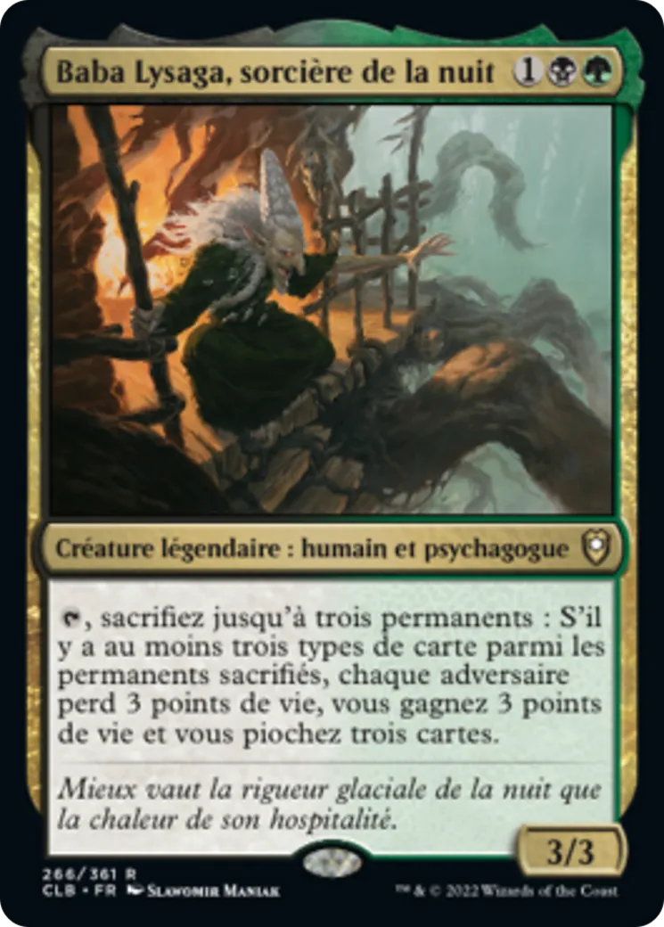 Baba Lysaga, sorcière de la nuit — Commander Legends: Battle for Baldur's Gate — Magic: The Gathering