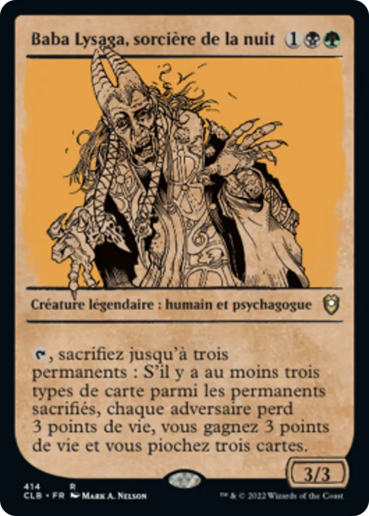 Baba Lysaga, sorcière de la nuit — Commander Legends: Battle for Baldur's Gate — Magic: The Gathering