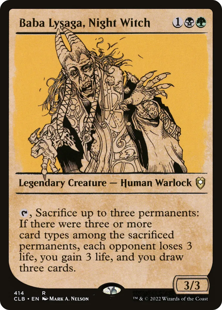 Baba Lysaga, Night Witch — Commander Legends: Battle for Baldur's Gate — Magic: The Gathering