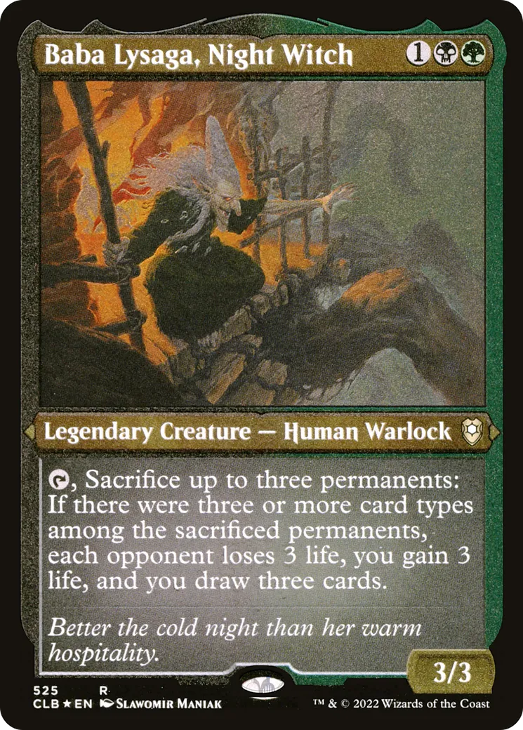Baba Lysaga, sorcière de la nuit — Commander Legends: Battle for Baldur's Gate — Magic: The Gathering