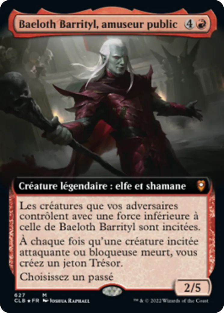 Baeloth Barrityl, amuseur public from Commander Legends: Battle for Baldur's Gate - Magic: The Gathering