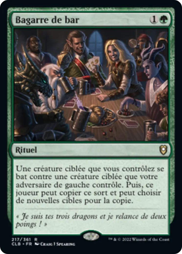 Bagarre de bar — Commander Legends: Battle for Baldur's Gate — Magic: The Gathering